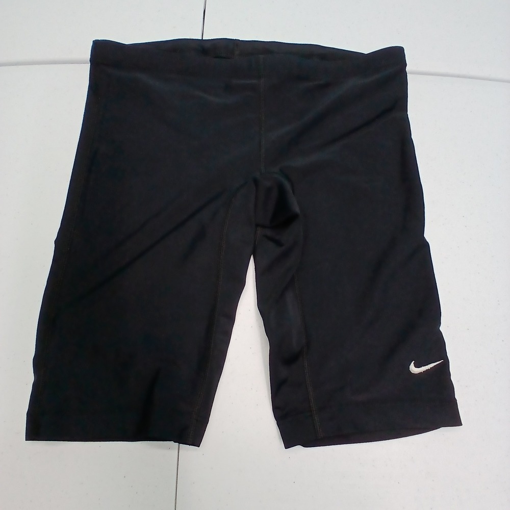 Nike Swim Jammers 32 Black Compression Athletic Sporty Performance Z884